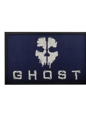 WARAGOD Vyšívaná nášivka Call of Duty ghost maska, černá Akce
