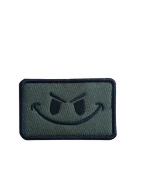 WARAGOD Vyšívaná nášivka Emoticon, zelená Zlevněný