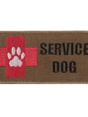 WARAGOD Vyšívaná nášivka Service Dog Rescue Team, coyote Tovární Cena