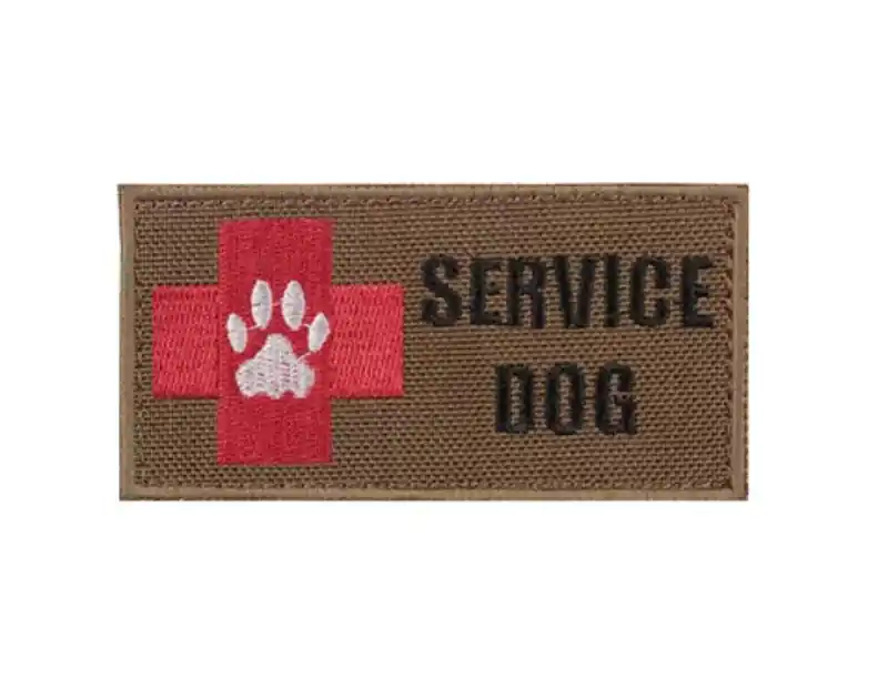 WARAGOD Vyšívaná nášivka Service Dog Rescue Team, coyote Tovární Cena