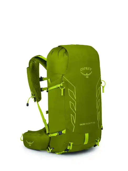 Turistický batoh OSPREY TALON VELOCITY 30, matcha green/lemongrass Vysoce Kvalitní
