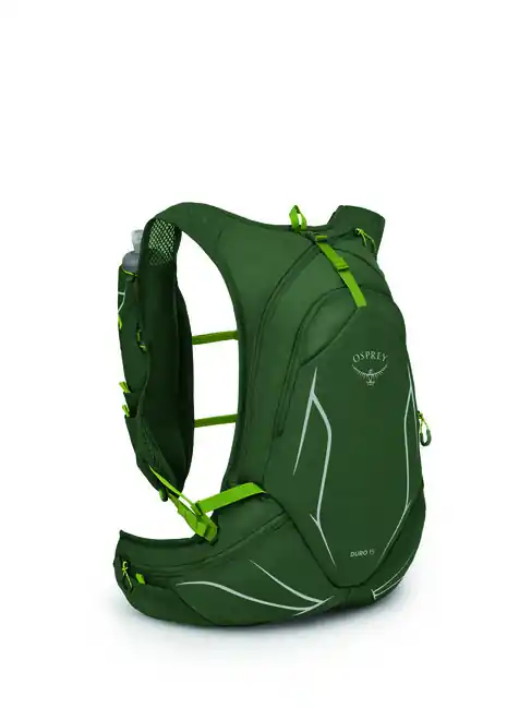 Časově Omezené Běžecký batoh OSPREY DURO 15, seaweed green/limon