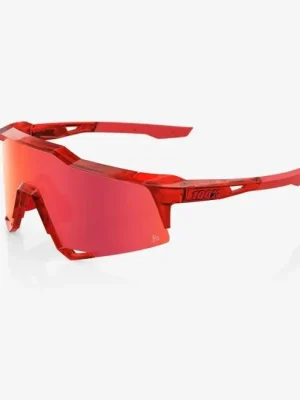 100% Sluneční brýle Speedcraft LE Peter Sagan, Gloss Translucent Red - Hiper Red Mirror Akce