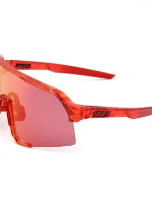 100% Sluneční brýle S3 LE - Peter Sagan, Gloss Translucent Red - Hiper Red Mirror Sleva