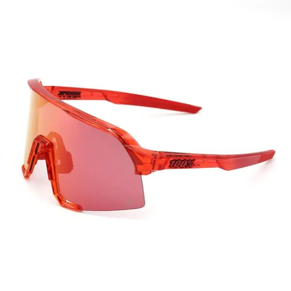 100% Sluneční brýle S3 LE - Peter Sagan, Gloss Translucent Red - Hiper Red Mirror Sleva