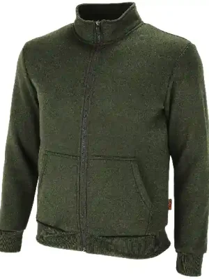 Sleva BENNON mikina s kapucí na zip ADAMOS, zelená