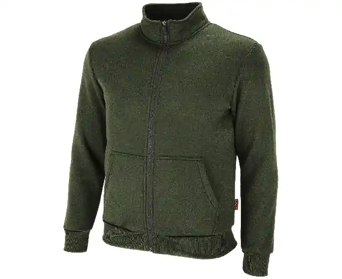 Sleva BENNON mikina s kapucí na zip ADAMOS, zelená