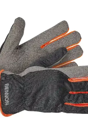 BENNON ochranné rukavice CARPOS, šedé/oranžové Cenově Výhodný