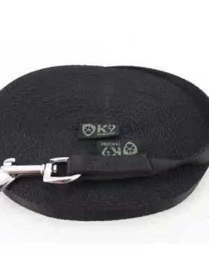 K9 Thorn Vodítko s karabinou 20 mm/5 m, černé Jen Po Omezenou Doba