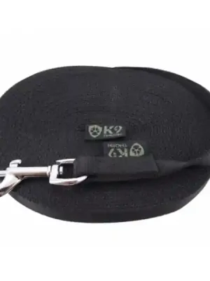Výhodná Nabídka K9 Thorn Vodítko s karabinou 20 mm/3 m, černé