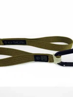 Ověřený K9 Thorn Vodítko se 2 rukojeťmi Expres 150 cm, hnědý kojot