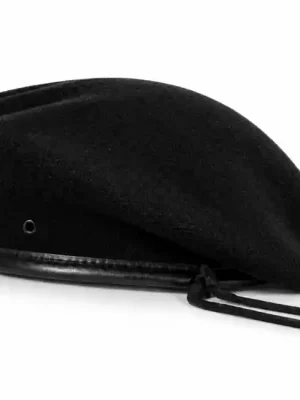 Bezpečná Platba WARAGOD Stolthet vlněný baret, černý