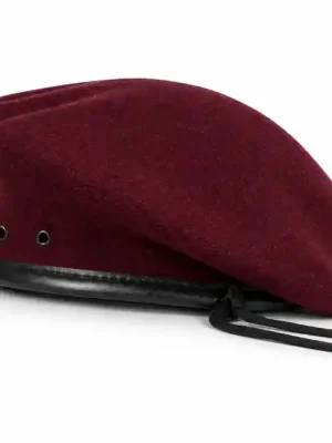 Aktuální WARAGOD Stolthet vlněný baret, vínově červený