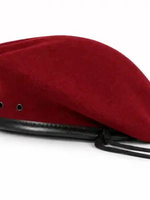 WARAGOD Stolthet vlněný baret, červený Expresní Doručení