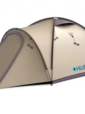 Husky Bizon 3 Plus rodinný trekový stan pro 3 osob, light brown Nejprodávanější
