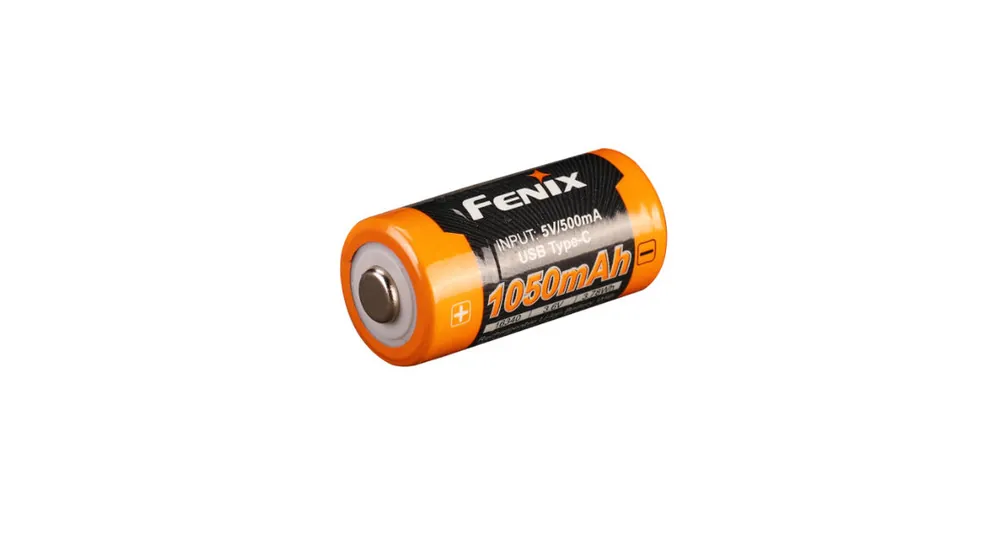 Fenix RCR123A 1050 mAh USB-C (Li-ion) nabíjecí baterie Sleva