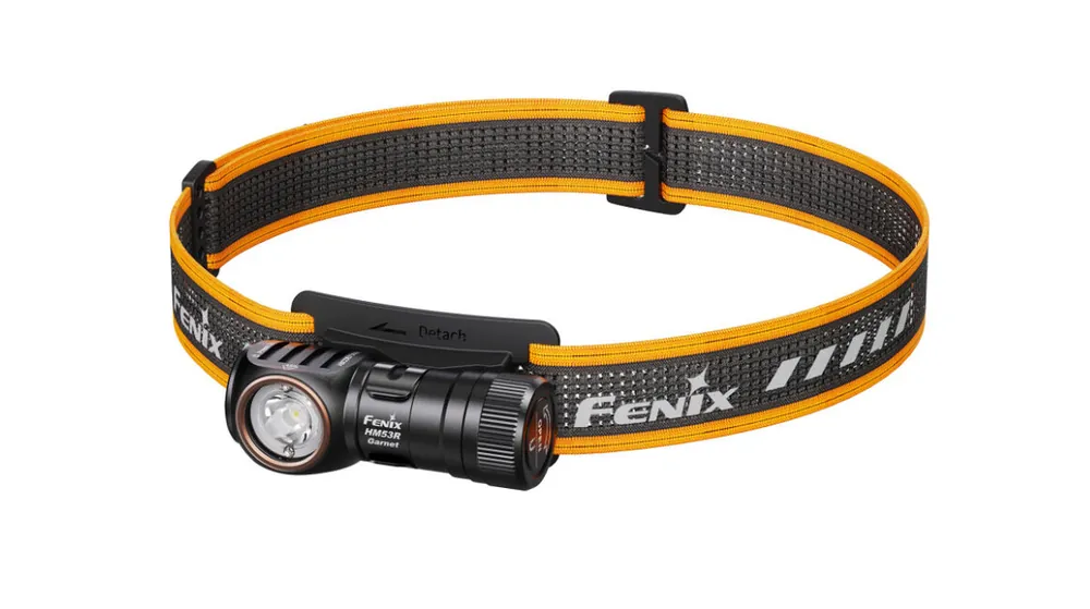 Cenová Bomba Fenix HM53R Garnet nabíjecí čelovka, šedo-oranžová