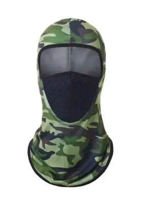 WARAGOD Vesaa letní chladivá kukla, camo army green Nová Kolekce