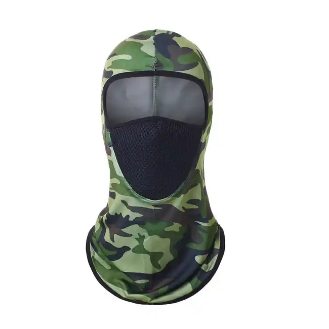 WARAGOD Vesaa letní chladivá kukla, camo army green Nová Kolekce