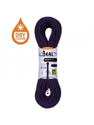 Akce BEAL Joker Unicore 9,1 mm Dry Cover dynamické lano purple 70m