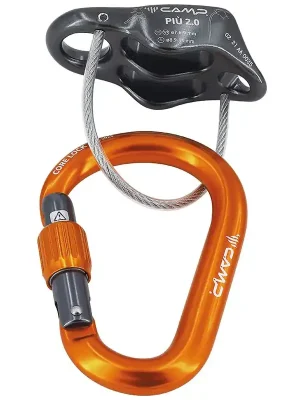 Speciální Cena Camp Piu 2.0 Belay Kit slaňovací set gun metal