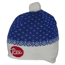 Ověřený REX WHITE-BLUE- pletená sportovní čepice