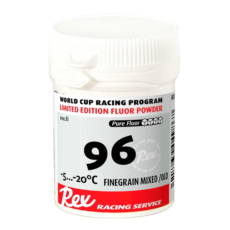 Nová Kolekce REX 96 Fluor Powder, -5°C až -20°C, mix jemně zrnitý / starý sníh sníh, 30g