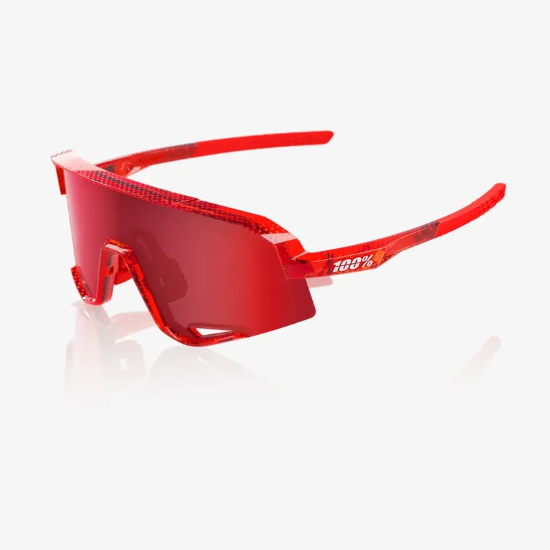 MTB brýle 100% SLENDALE Campari Translucent Red - HiPER Fire Red Mirror Lens Horká Nabídka