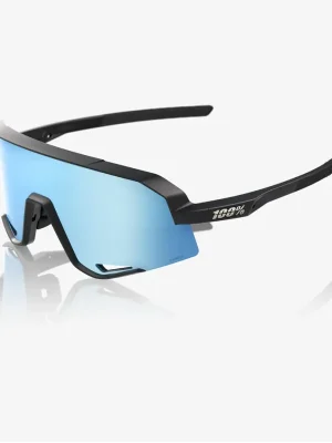 Akce MTB brýle 100% SLENDALE - Matte Black - HiPER Blue Multilayer Mirror Lens