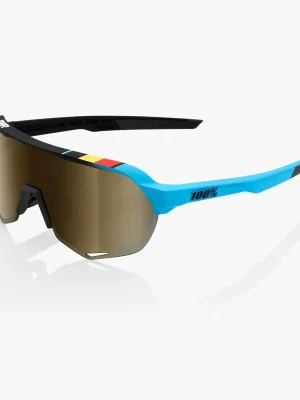 Dokud Zásoby Vydrží Brýle 100% S2 - BWR Black - Soft Gold Mirror Lens